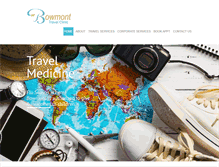 Tablet Screenshot of bowmonttravel.com